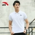 Anta nam t-shirt nam 2018 mùa hè mới ve áo đàn ông đích thực của new casual thể thao ngắn tay polo áo sơ mi