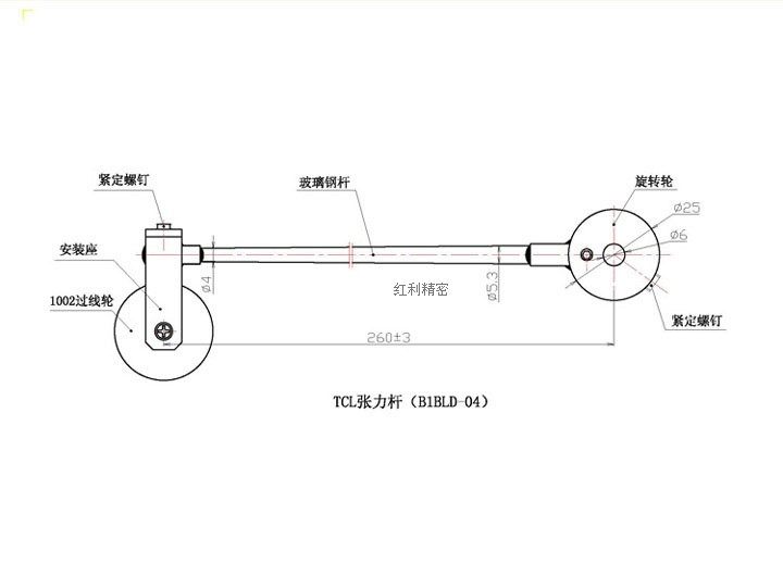 (Bonus) Supply pay-off rod Tension rod (TCL) Applicable range 0 2-0 6mm