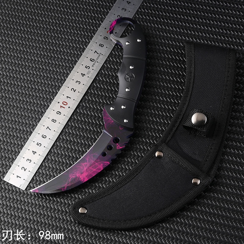 Outdoor anti-body claw cutter field wilderness Wilderness Carry-on to ask for a small knife short knife camping knife straight knife frontal knife-Taobao