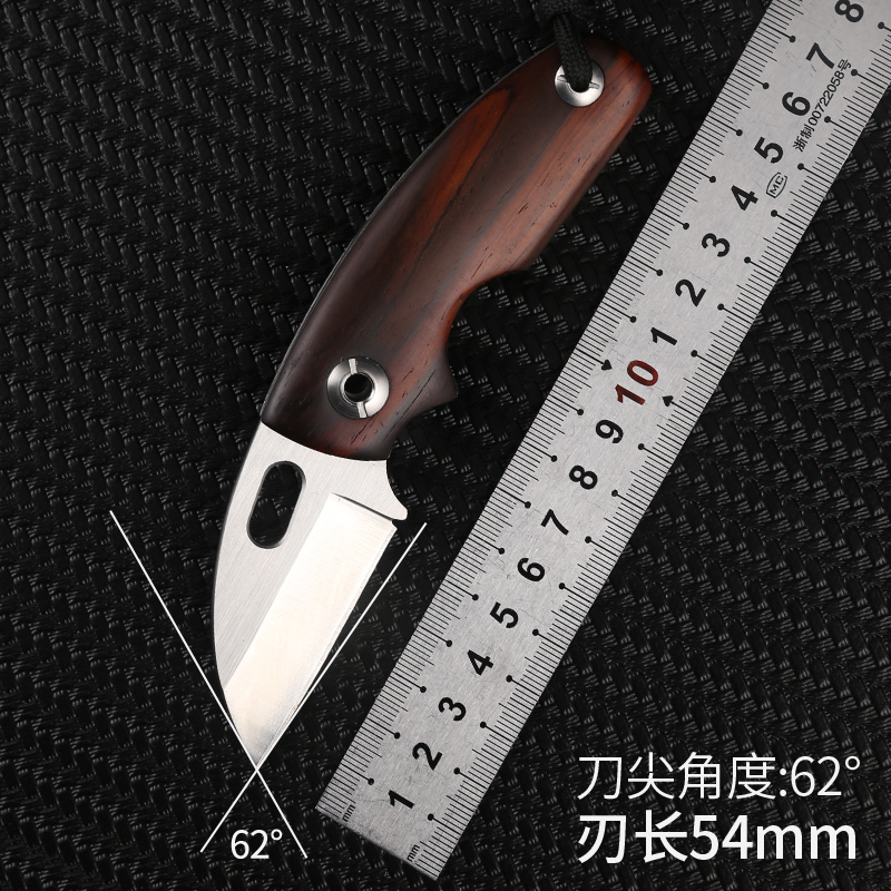 Outdoor tactical d2 steel folding knife bearing folding knife portable anti-height hardness sharp portable edge camping knife