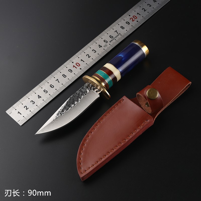 New knife Wilderness survival knife outdoor knife wild defense with height hardness straight knife hand forged knife