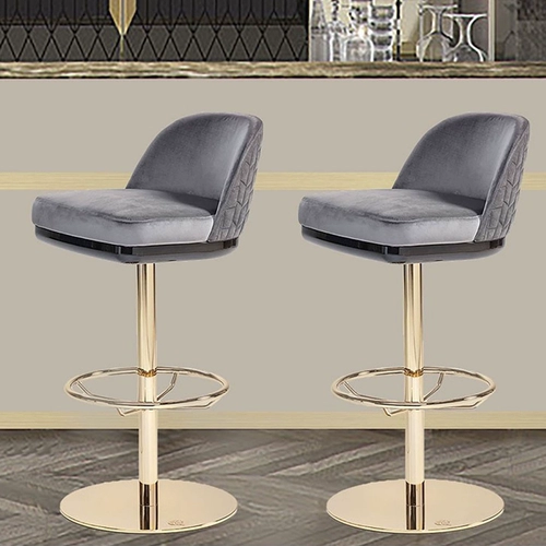 Итальянский подъемный бар для дома для дома регулируемый ротари -бар -бар -стул Бар -стул Light Luxury Island Chair High Clail