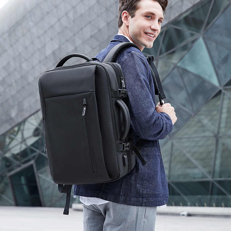 Business Backpack Men's Backpack Large Capacity Simple Lightweight Travel Bag Fashion Trend Computer Bag School Bag Men's Bag