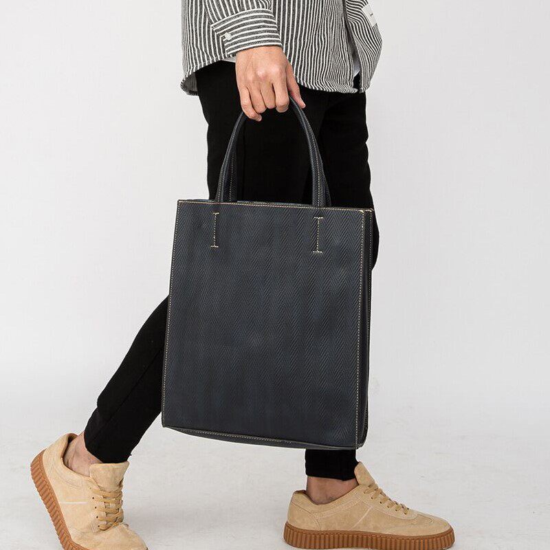 European and American tide brand men's bags simple vertical business handbags new fashion tote bags youth one-shoulder men's messenger bags