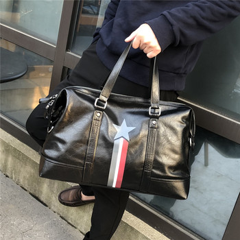 Genuine Leather Men's Handbag, Trendy Brand Shoulder Bag, Short Trip Business Trip, Large Capacity Men's Bag, Crossbody Bag, Popular Travel Bag