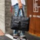 European and American New Style Genuine Leather Men's Handbag, Horizontal Casual Business Briefcase, British Style Youth Shoulder Bag, Crossbody Bag