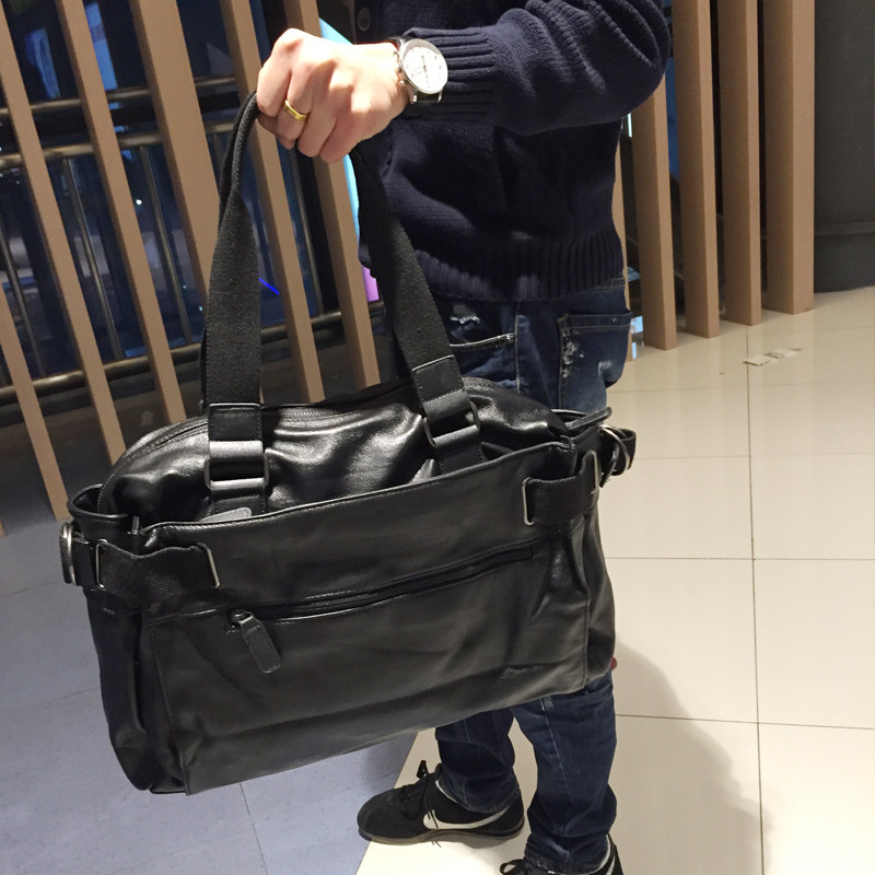 European and American trendy brand men's shoulder bag diagonal bag Korean style casual large-capacity handbag outdoor trendy travel backpack