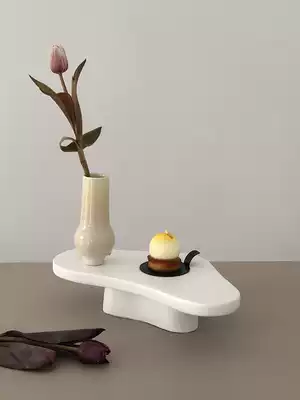 niceone original ins wind tray Resin Nordic high-legged tray Home decoration decoration art dessert table