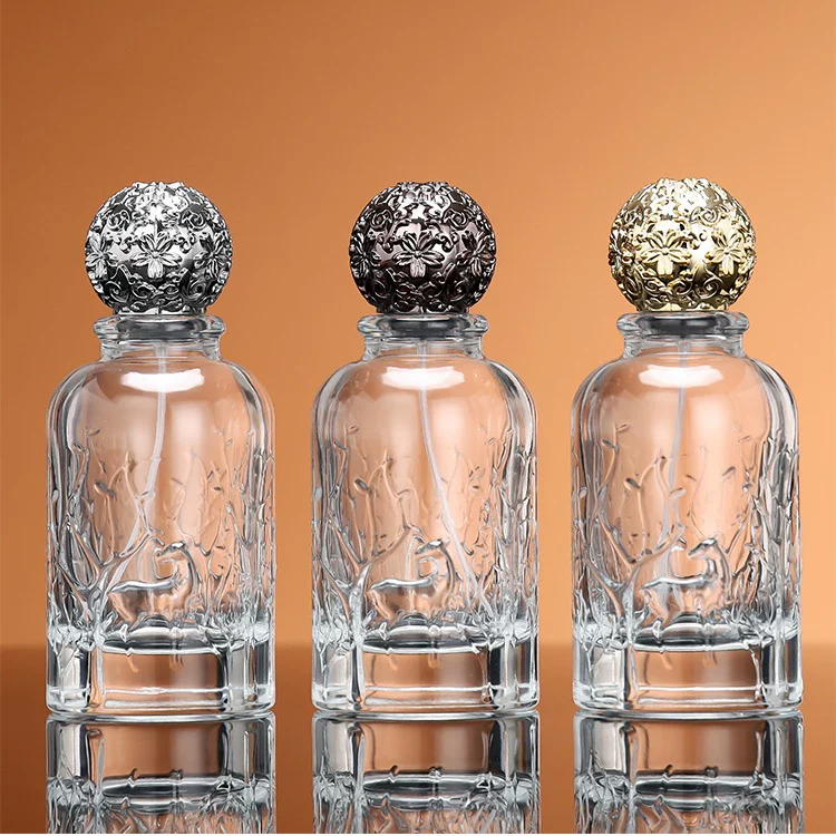 Perfume, transparent sprayer, glass pack, bottle, spray, 100 ml