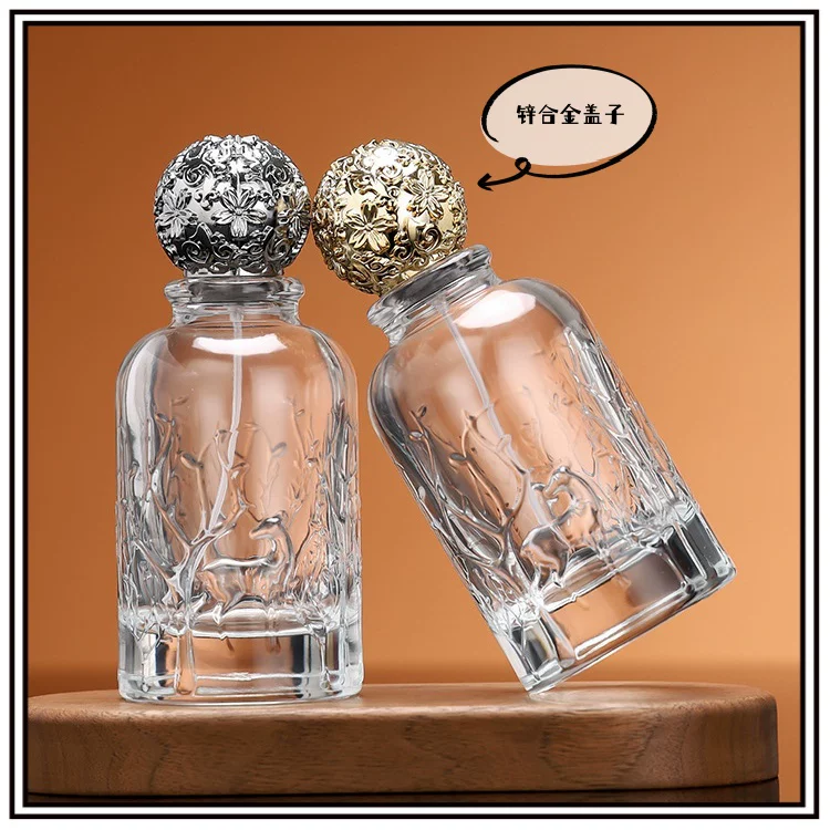 Perfume, transparent sprayer, glass pack, bottle, spray, 100 ml