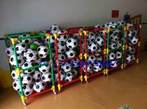 Kindergarten childrens plastic basketball rack storage rack storage rack can be used for home use