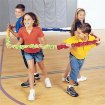 Southeast Northwest children running outdoor team sports toy tensile rope elastic ring tension ring elastic rainbow rope