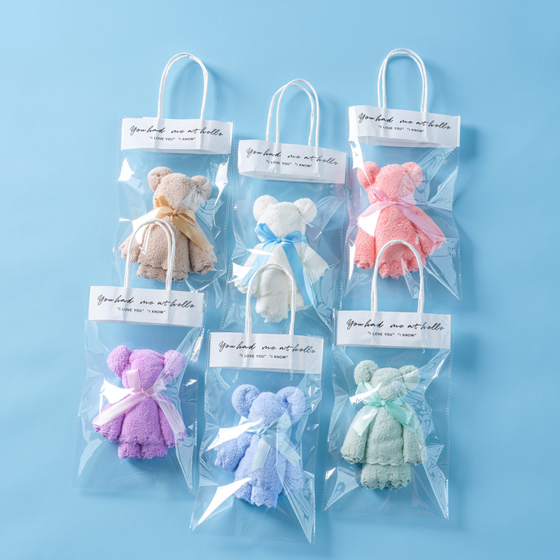 Small Bear Towel Companion Gift Wedding back to Lilly Baby Full Moon Kindergarten Birthday Company Employees Girlfriends Small Gifts