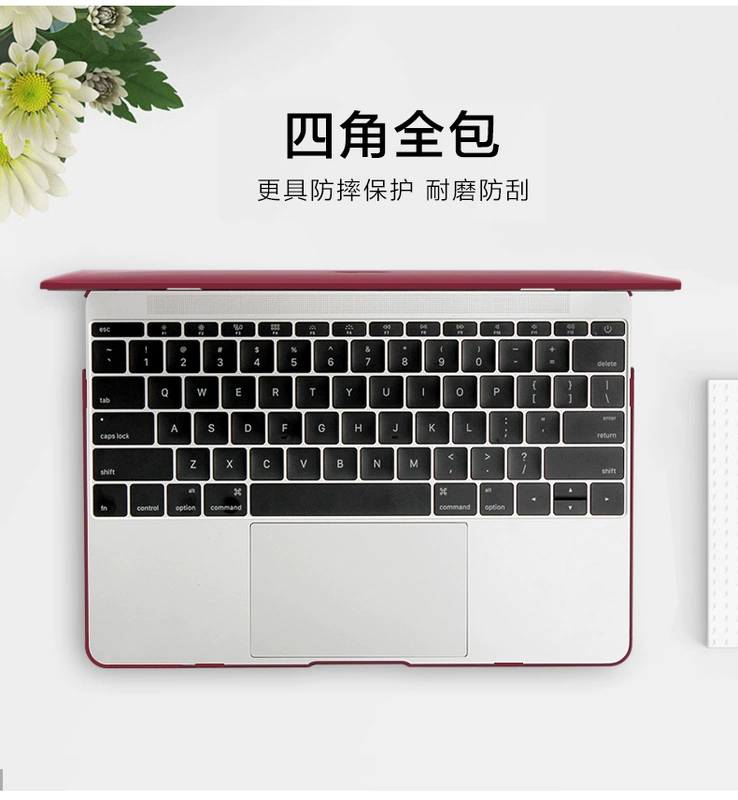 Apple vỏ bảo vệ macbookpro vỏ bảo vệ macbookair máy tính xách tay 13 inch 13.3 vỏ 15 bộ 12 inch vỏ bảo vệ mac pro bảo vệ bìa mac máy tính không khí phụ kiện