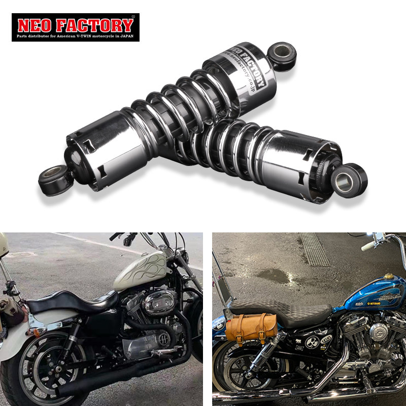 Short shock-absorbing rear shock-absorbing Harley x48 883 750 tough guy lowers the body retro Japanese-style modification imported from Japan
