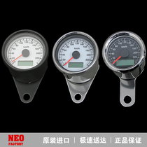 Harley 883 1200 soft tail street fighter Dana modified led small meter speedometer odometer