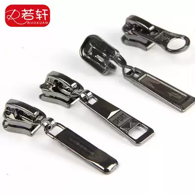Zipper accessories quilt cover schoolbag pull lock clothes Universal 5 number metal zipper head 3 number 8 pull head detachable