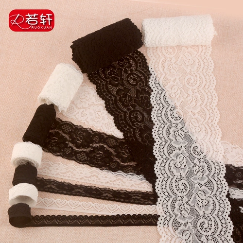 Мягкая эластичная кружевная мягкая пуля, белая ткань, юбка, DIY, кружевное платье