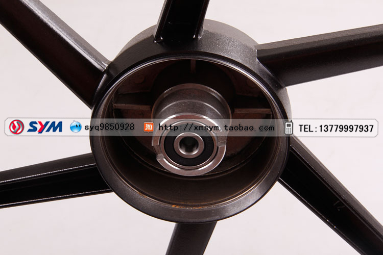 SYM Xia Xing Sanyang Đầu máy XS110-5 Siêu xe trước Bánh xe trung tâm Vòng thép phía trước Trống Phanh 6 Trụ cột - Vành xe máy bánh xe moto mini