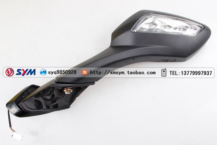 SYM Xia Xing Sanyang Đầu máy RV250 Gương chiếu hậu bên trái Gương phản chiếu Gương chiếu hậu Đen hội - Xe máy lại gương gương chiếu hậu xe máy airblade