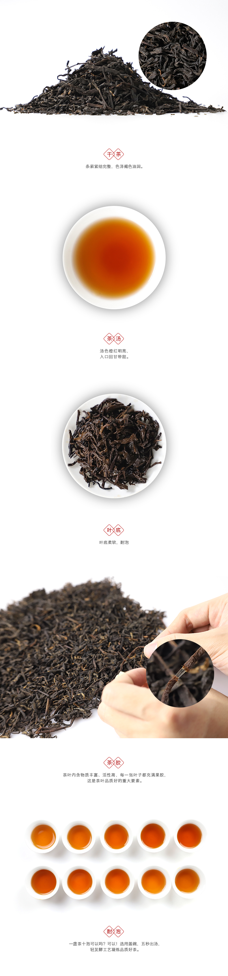 广西梧州特产 茂圣六堡茶 一级三年陈 黑茶叶 100g生态笠装 图6