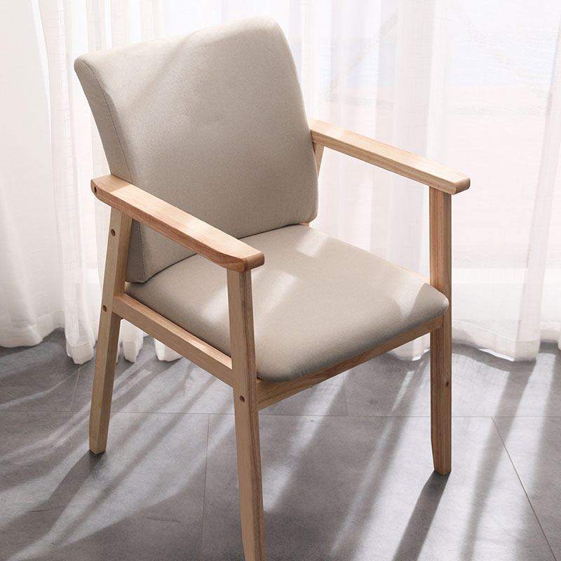 Computer chair home small comfortable sedentary solid wood office backrest single adult dining table simple bedroom study chair