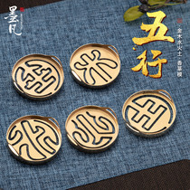 Ink Van Brass Incense Seal 6 0cm Champ-of-the-Fragrant Seal Fragrant mold gold wood Waterfire groundwood Incense Dauphine with Seal Tools
