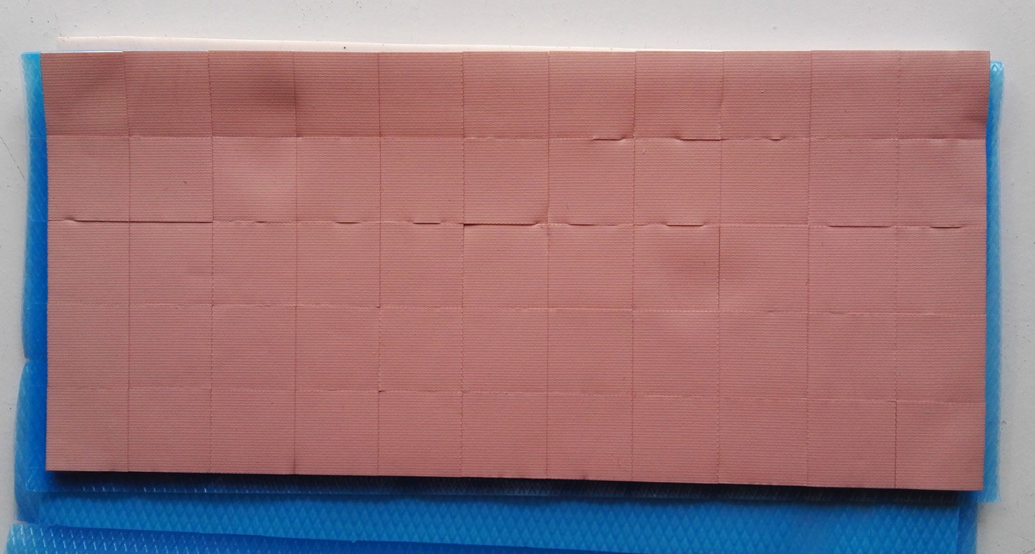 Thermally conductive patch radiating adhesive thermal conductive pad 12 * 12 * 2mm back with sticky small block price