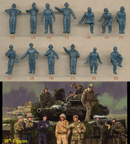 Caesar Caesar Mini-Man 1:72 Soldiers Model H102 Modern Western German Army Israel Tanksoldier