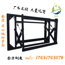  Hydraulic front maintenance splicing large screen bracket retractable wall-mounted embedded wall advertising all-in-one machine vertical self-elastic 3243 inches