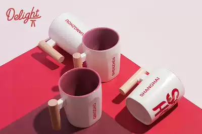 KFC New KFC City Skyline City illusion collection wooden handle Cup limited edition casual Cup