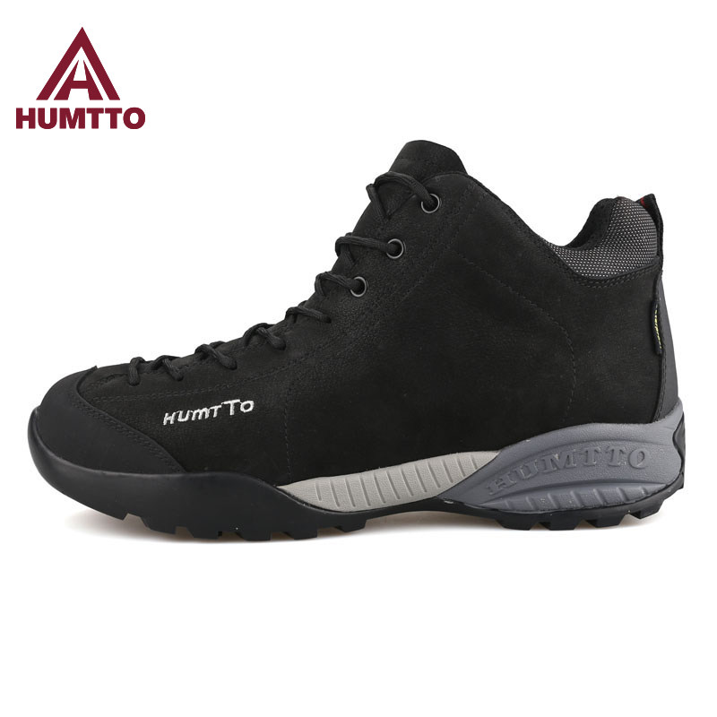 Humway outdoor mountaineering shoes man waterproof anti-slip autumn and winter wear resistant outdoor shoes leather hiking shoes couples hiking shoes