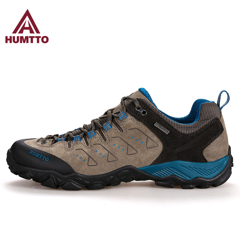 Humvee Climbing Shoes Men's Shoes New Breathable Abrasion Resistant Climbing Shoes Sports Hiking Shoes Non-slip Waterproof Outdoor Shoes Genuine Leather