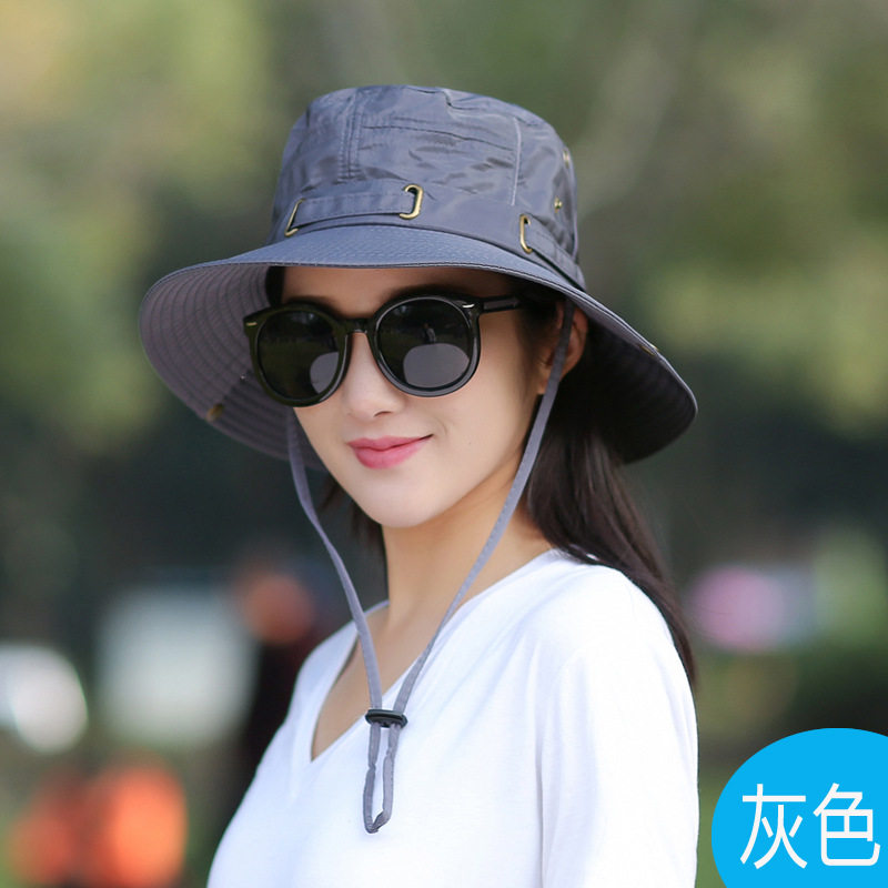 Humvee Sun Hat Women Casual Outdoor Tourism 100 Hitch Hat Peak Sunscreen Hooded Couple Fisherman Hat