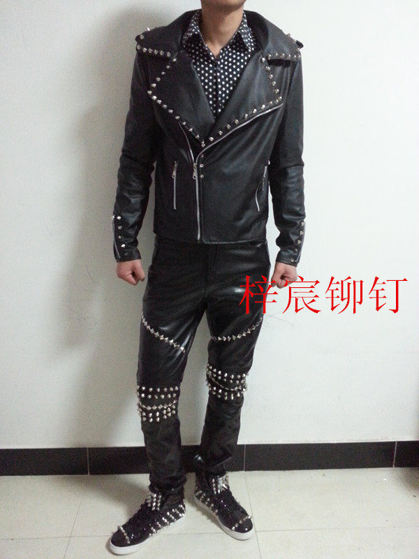 Pantalon cuir homme serré - Ref 1483959 Image 49