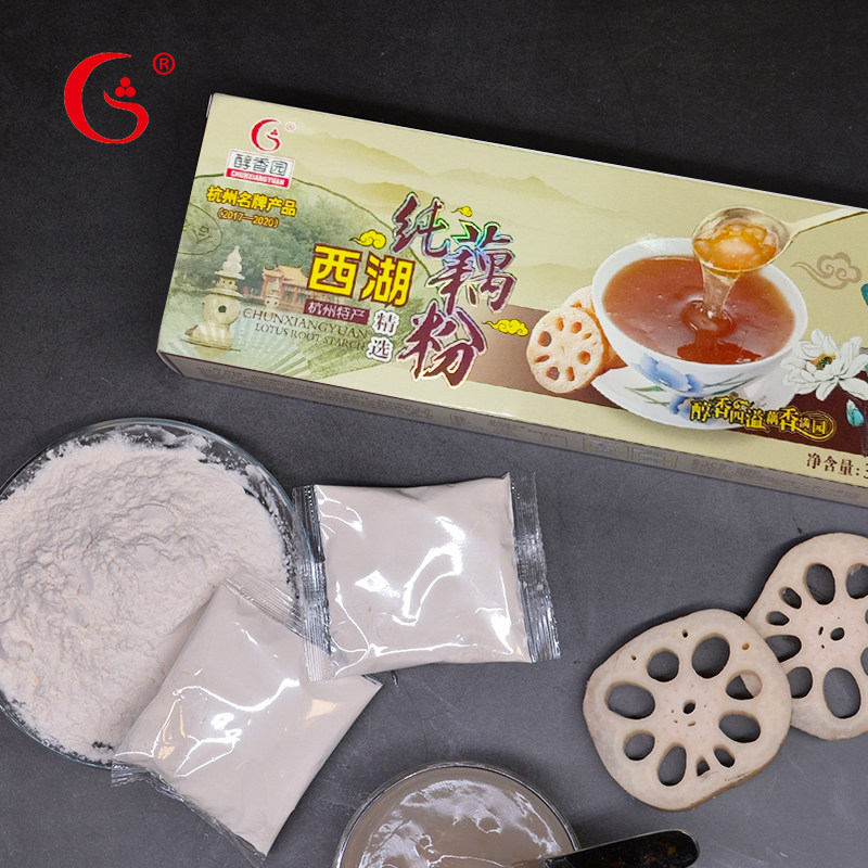 Mellow Garden Pure lotus root powder Hangzhou specialty West Lake Lotus root powder Pure lotus root powder boxed 300g