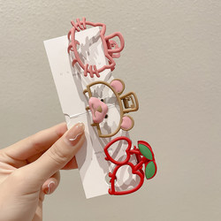Internet Celebrity Cute Bear Grabber Hairpin Girl's Back Head Hairpin Headdress Summer Simple Shark Clip Hairpin