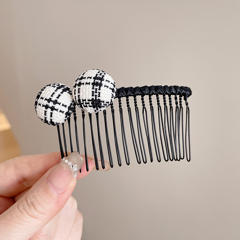 images 1:Girl's shredded hair finishing artifact Little girl inserted comb girl forehead Liu Hai combing baby hair clamp hair cavity