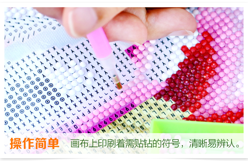 Mới 5D nở hoa mẫu đơn hoa xanh vẽ con công kim cương khâu sơn phòng khách đầy khoan kim cương 2019 - Công cụ & phụ kiện Cross-stitch tranh tự thêu