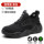 Men's labor protection shoes, anti-smash and anti-puncture steel toe, winter velvet, lightweight, soft sole, old protection belt, steel plate construction site work