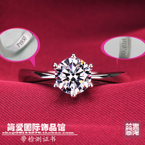NSCD Diamond Ring Jewelry Simulation Diamond Ring Wedding Ring Female Couple Ring Can Set Mozambique Stone