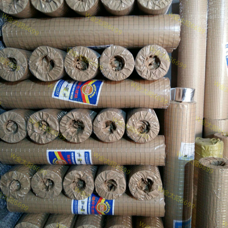 Welded wire mesh barbed wire galvanized welded wire mesh Exterior wall insulation mesh Anti-rat breeding cage mesh 0 8 wire 1 2 meters high