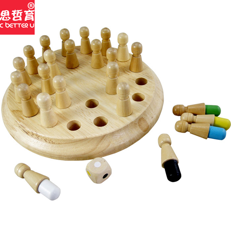 Six-color memory chess turning chess children's chess and card development brain parent-child interactive intelligence games student educational toys