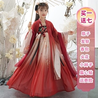 Летнее детское ханьфу, наряд маленькой принцессы, китайский стиль