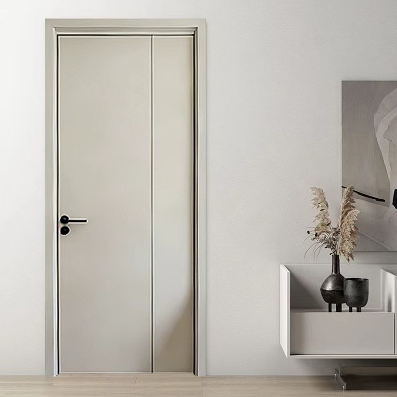 63% off Panel Single Door Bedroom Door Bathroom Door Kitchen Door Solid Wood Composite Paint-Free Trackless 37 Flat Folding Door