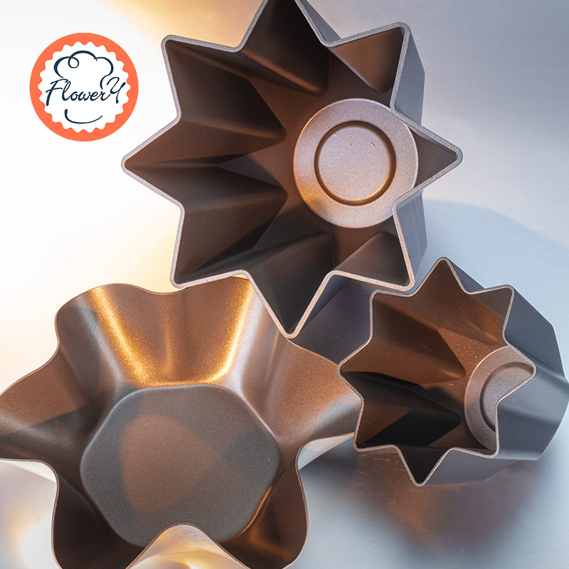 Wind and Japan star anise die bread dies non-stick Christmas tree star model Pandollodie hexagonal cake molds