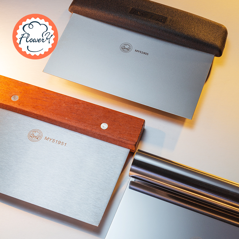 Wind and Sunshine stainless steel facet knife snowflake crisp nougat cake cream scraper scraper oil scraper baking tool