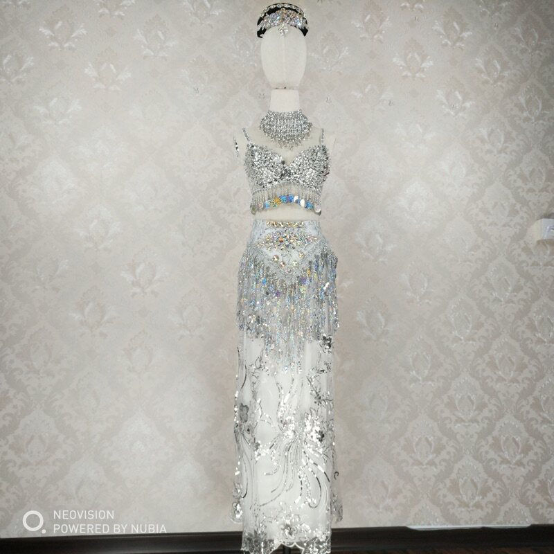 Western style and dance sexy singer dress Indian dance clothing sexy belly dance clothing customized rental