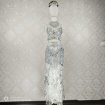 Western style dance clothes sexy singer clothes female Indian dance clothes sexy belly dance clothes custom rental