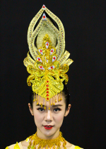 Dunhuang Feitian Dance Hair Decoration Pipa Dance Female Classical Dance Performance Accessories Ethnic Dance Thousand-Hand Guanyin Headwear Rental